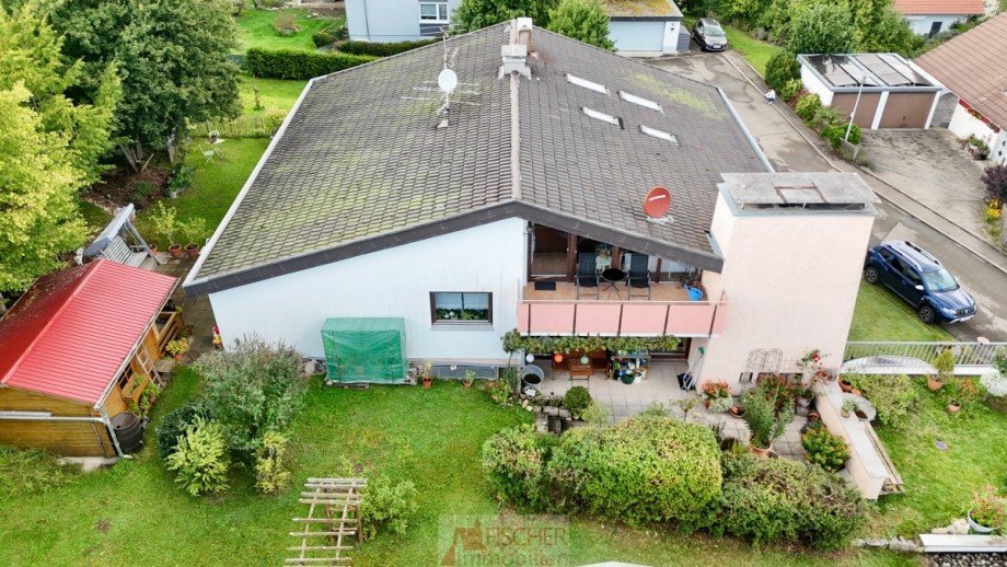 Blick auf den Garten Mehrfamilienhaus Hohenstein-�denwaldstetten