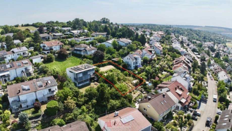 Luftaufnahme Wohngebiet Wohngrundst�ck Vaihingen an der Enz
