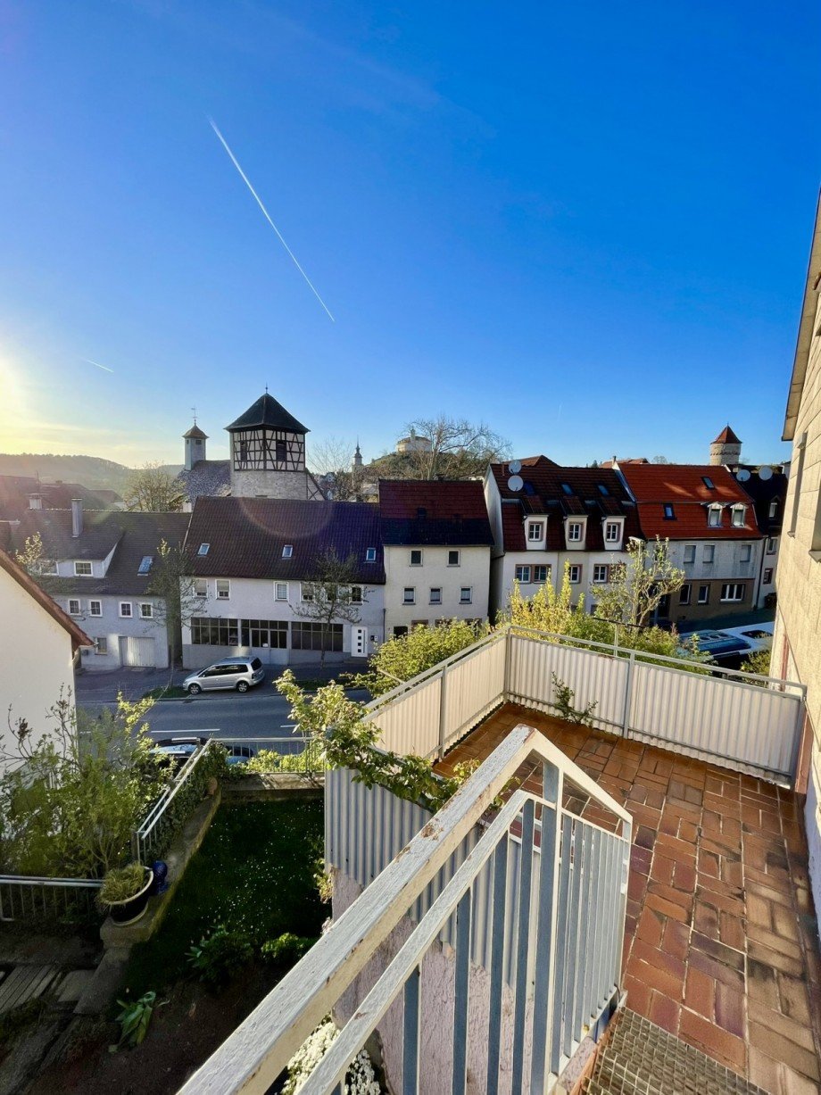 Aussicht vom Balkon Haus Vaihingen an der Enz